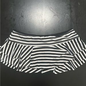 Women’s Striped Skirt Bikini Bottom
